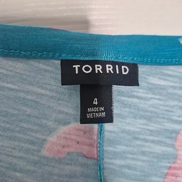 Torrid Blue Watermelon Tank Top Summer Plus Size 4X - Picture 4 of 6